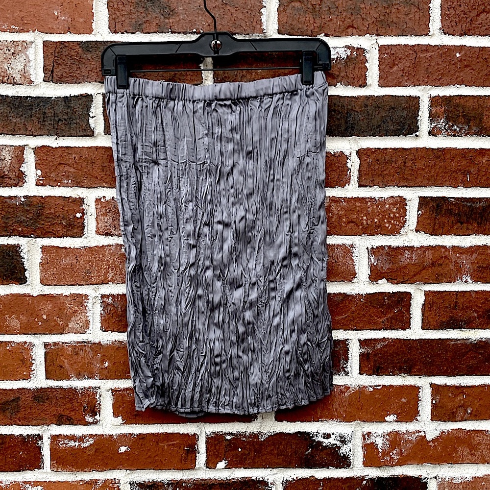 4 for $20 Joie small silver crinkle skirt